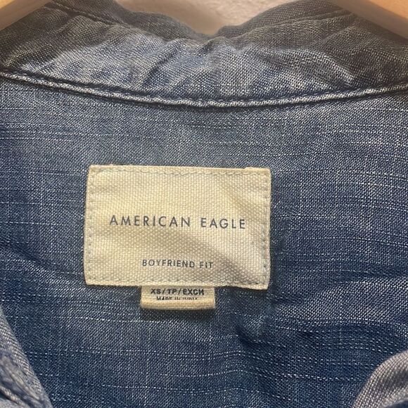 American Eagle Outfitters woman’s denim long sleeve shirt - Picture 4 of 11